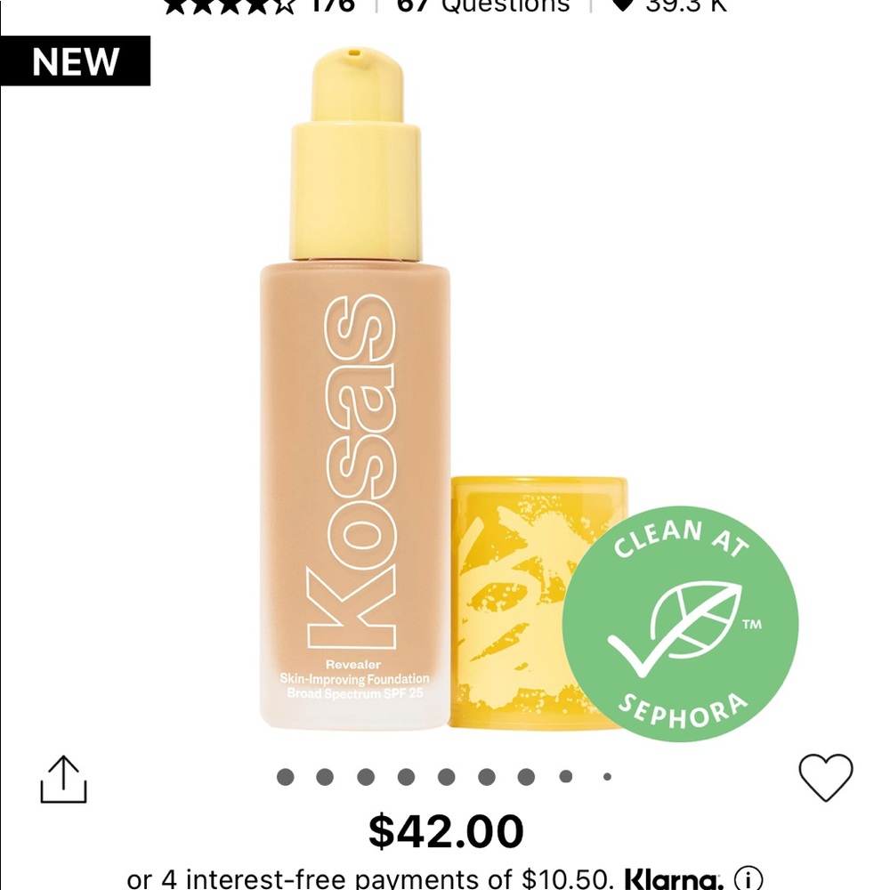 Kosas revealer skin improving foundation spf 25 - light neutral warm 130